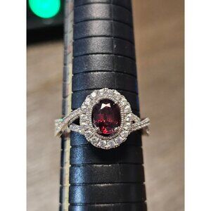 925 Sterling Silver Spinel Ring Size 12 - 4.88g